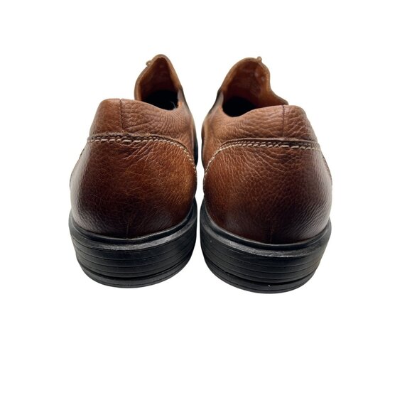 Gravity Defyer Mens Brown Leather Slip-On Shoes Loafers TB8053B Size 9 - Picture 4 of 7